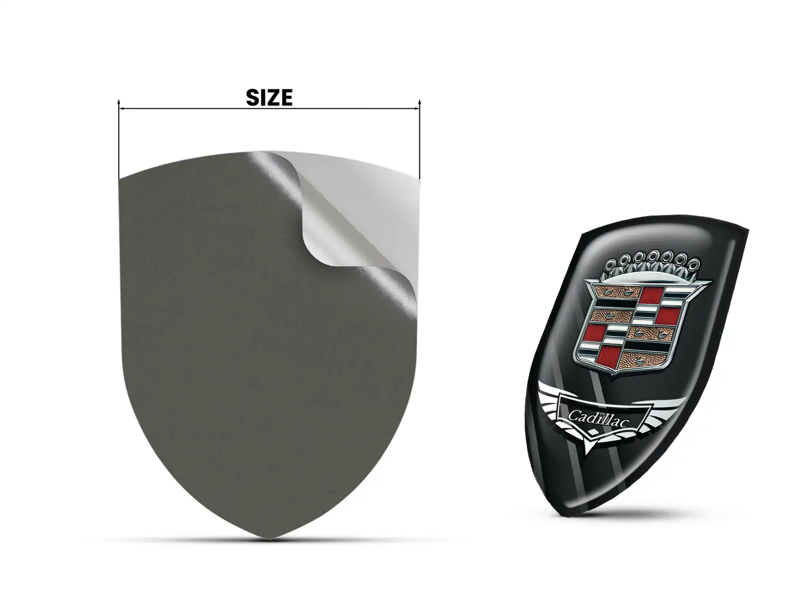 Cadillac Logo su Adesivo Design Max Chic Pro Durevoli